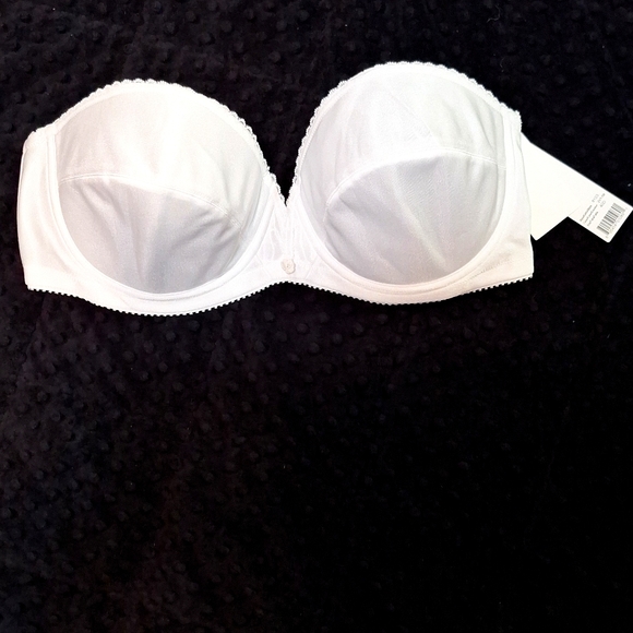 Dominique 40D white strapless under wire bra - Picture 1 of 9